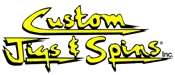 custom jigs & spins logo