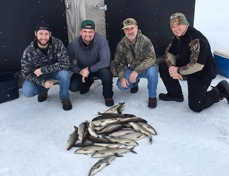 top ice fishing guide in sturgeon bay