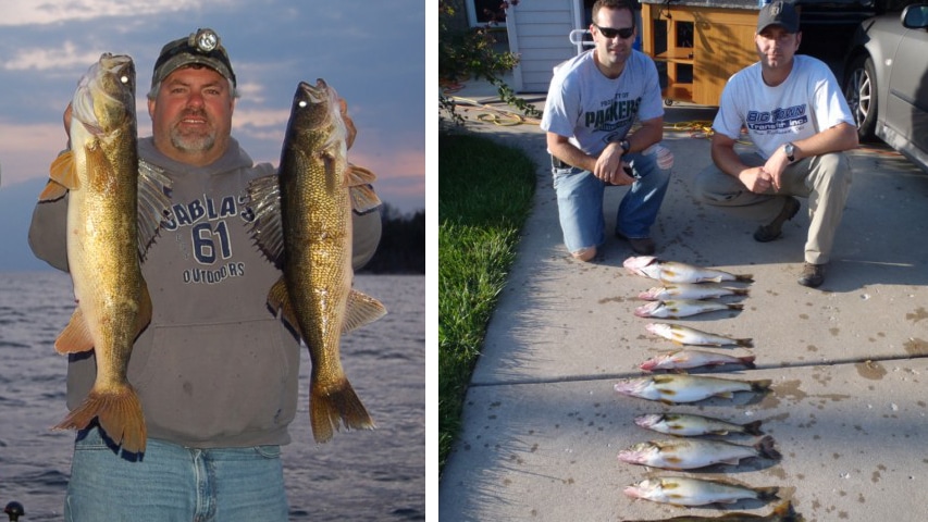 page-fishing-reports-collage green bay wi top walleye fishing guide